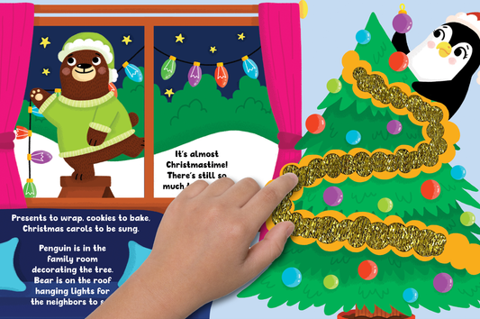 Home for the Holidays- Board Book with Touch and Feel Trails