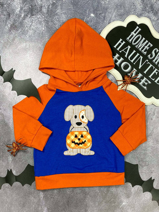 Trick-Or-Treating Puppy Boys Hoodie