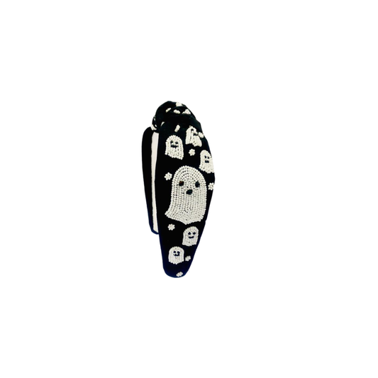Halloween Headband - Ghost Black and White