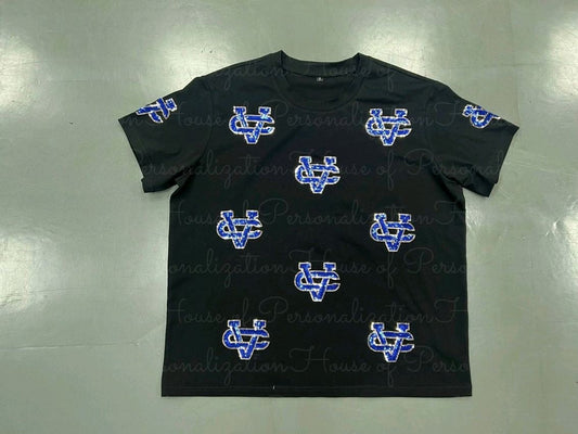 VC Scattered Logo Sequin Tee