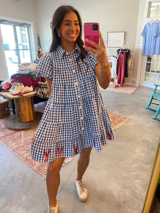 Crawfish Plaid Dress