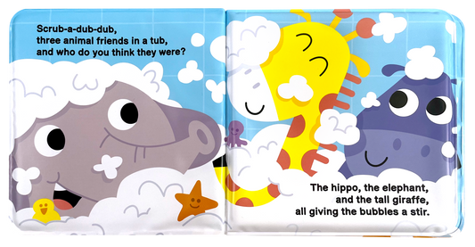 Scrub-A-Dub in the Tub - Children's Waterproof Bath Book and Toy Set