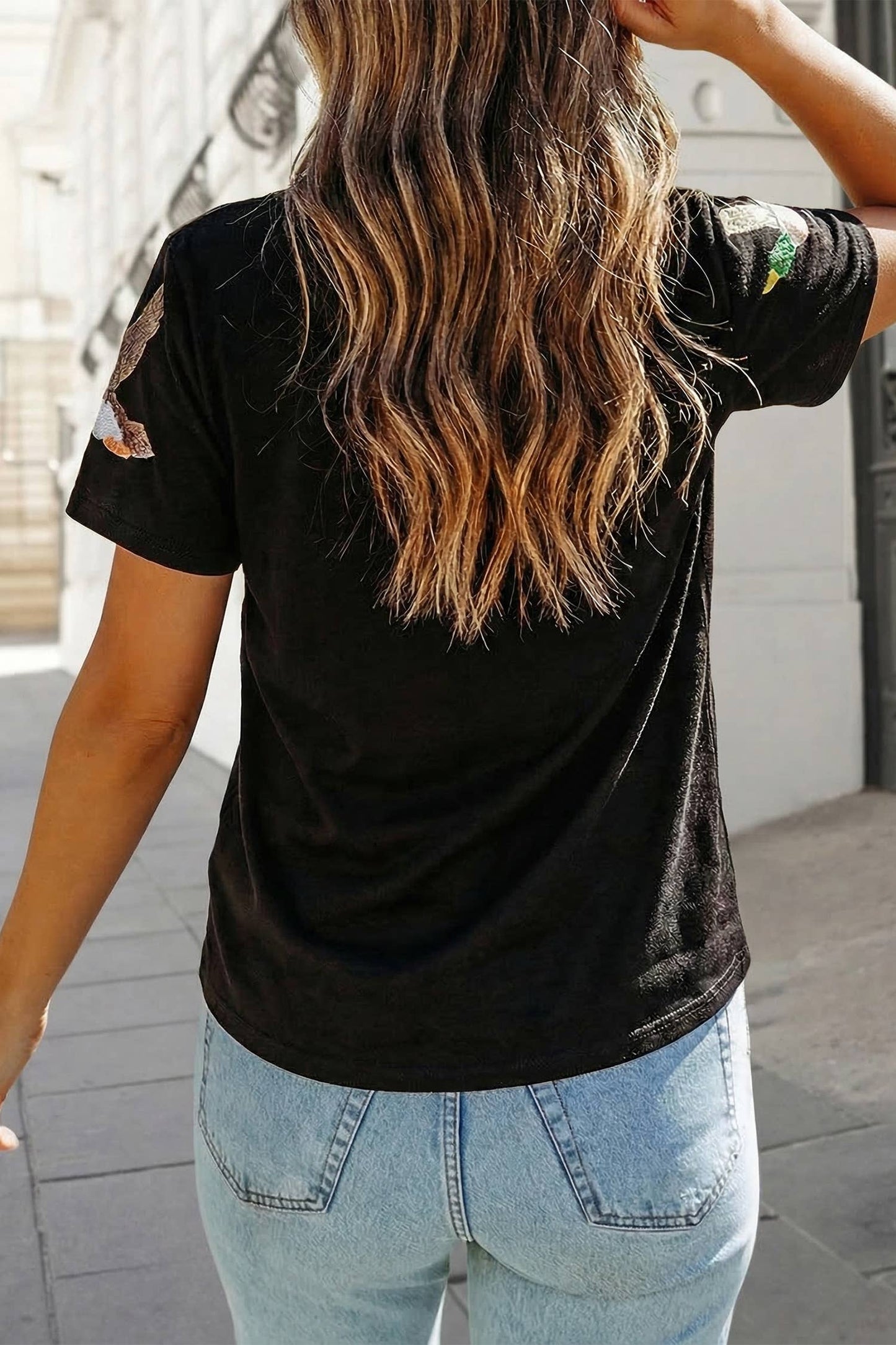 Sequin Mallard Duck Western Graphic Tee