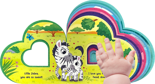 Wild About You - Children's Shaped Sensory Board Book with Felt Edges