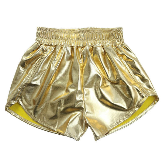 Metallic Shorts- Gold