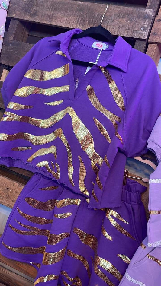 Tiger Queen Sequin Set