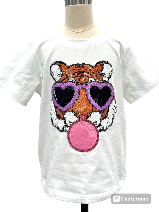 Sassy Tiger Bubblegum Tee