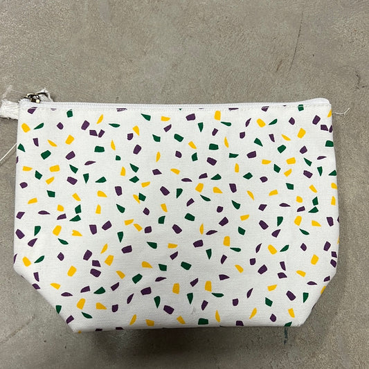 Mardi Gras Confetti Shore Cosmetic Bag