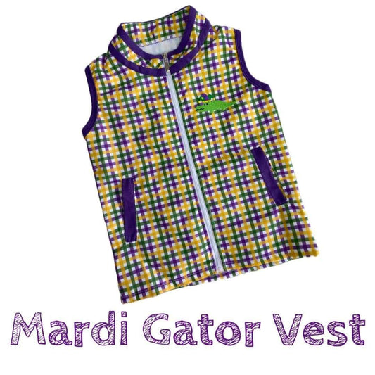 Mardi Gras Gator Vest