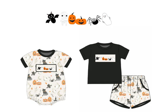 Spooky Pals Smocked Halloween Bubble