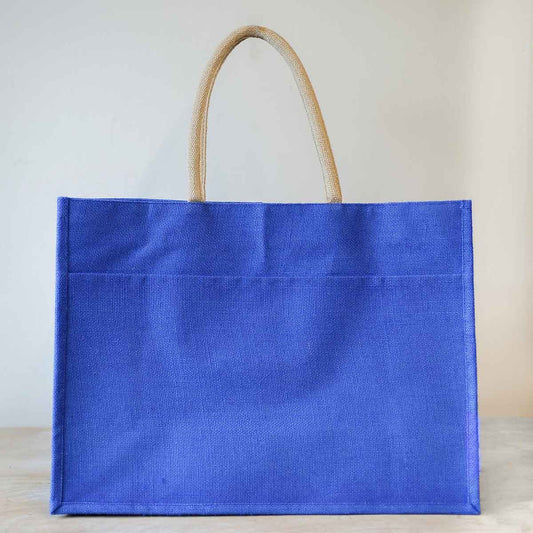 Jute Pocket Tote 19x14x7.5