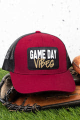 Crimson and Black 'Game Day Vibes' Mesh Cap