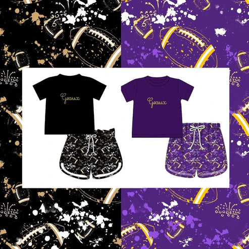 Black/ Gold Geaux Boy Set