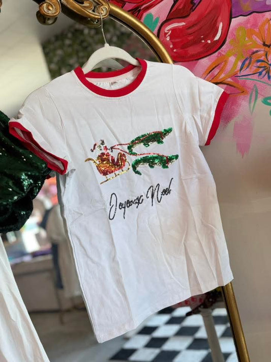 Joyeaux Noel Ringer Tee