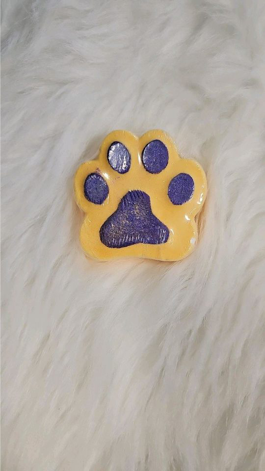 Purple/ Gold Paw Bath Bomb