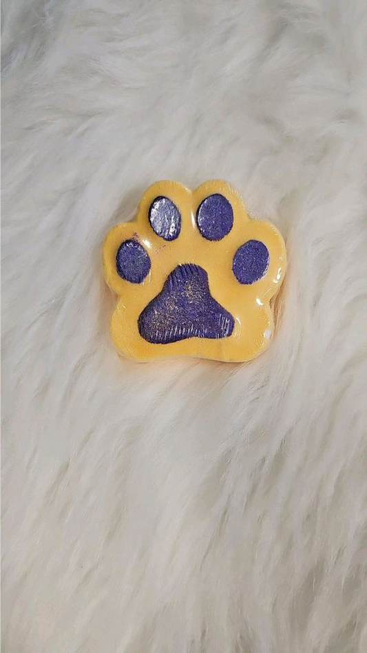 Purple/ Gold Paw Bath Bomb