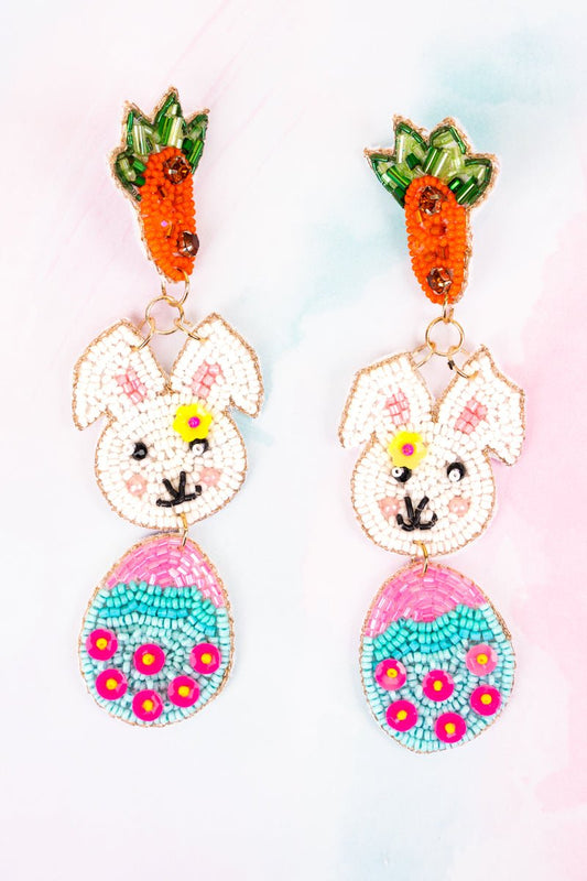 All About Easter Seed Bead Earrings