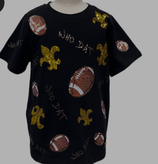 Black & Gold FDL Who Dat Tee