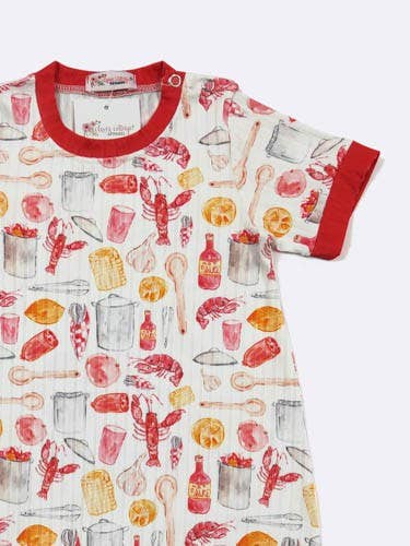 Crawfish Boil Boy Romper