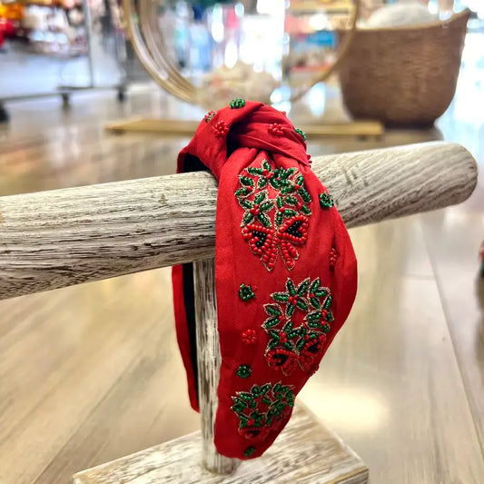 3 Wreaths Christmas Headband