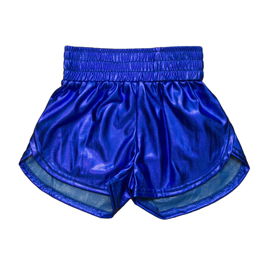 Metallic Shorts- Royal Blue