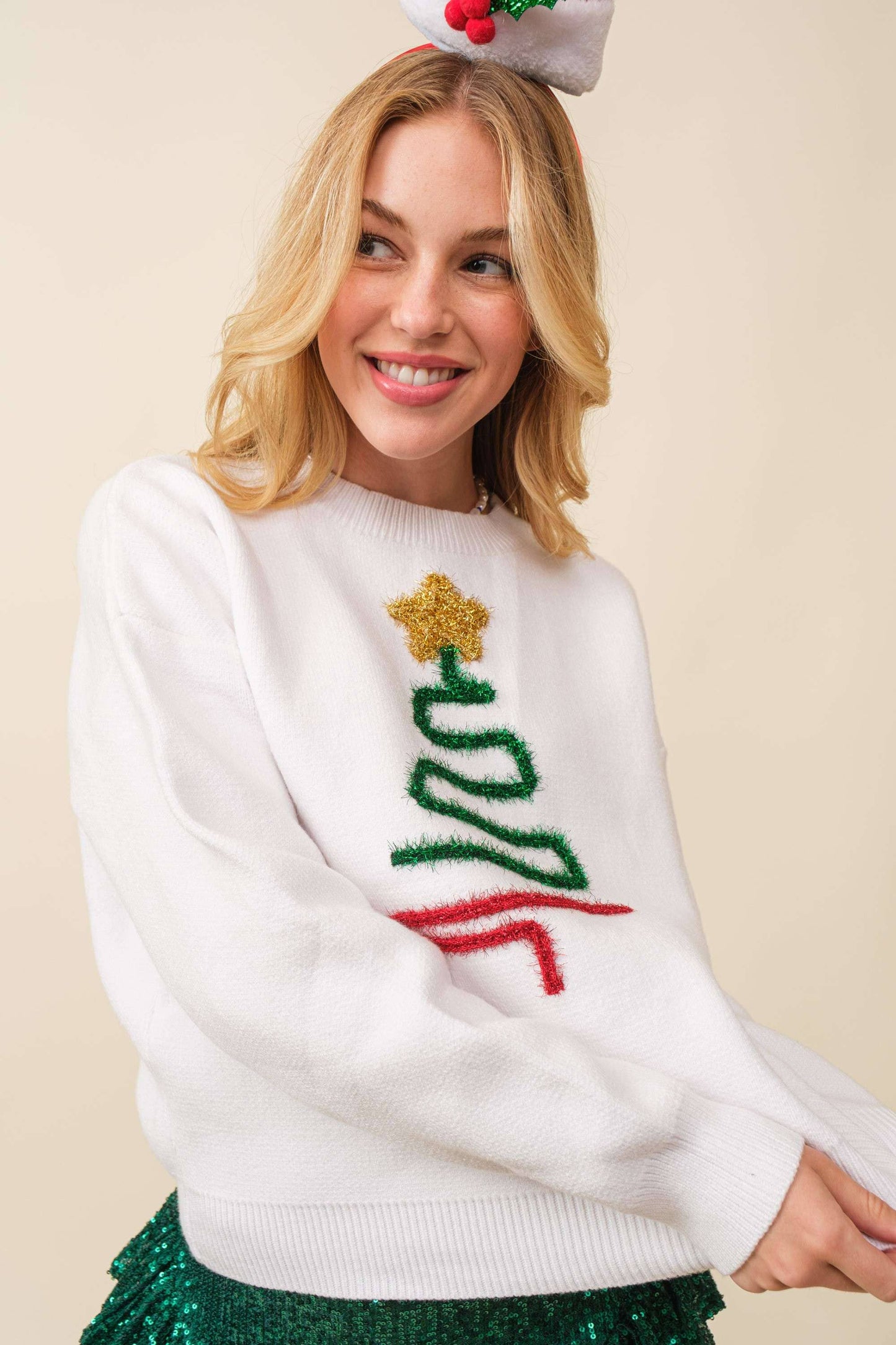 Christmas Sweater- White