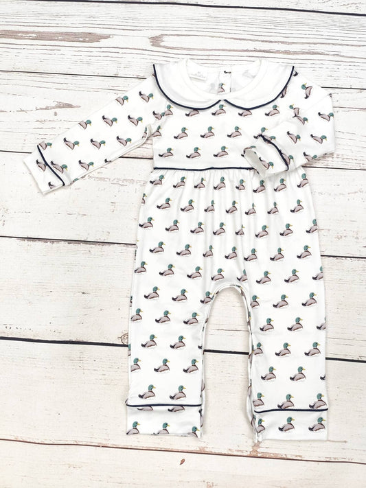Baby Duck Print Romper Girls