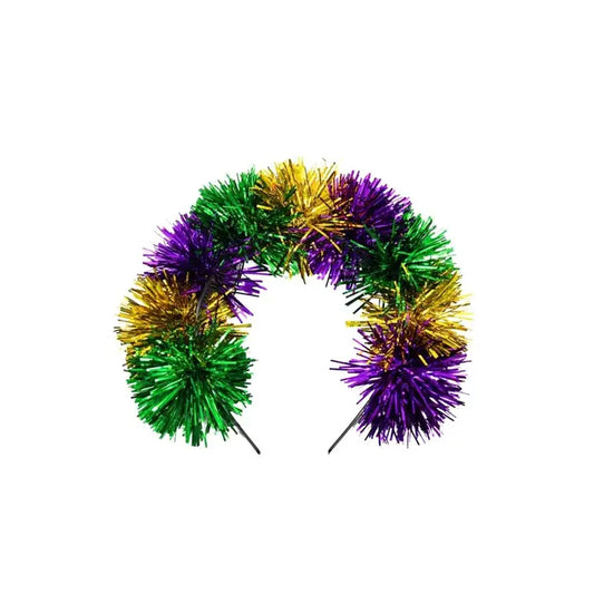 Mardi Gras Pom Pom Headband