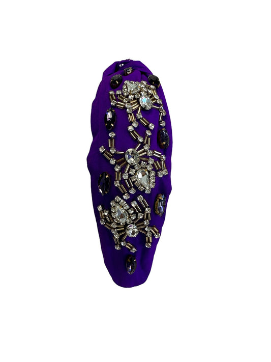 Halloween Headband - Rhinestone Spider