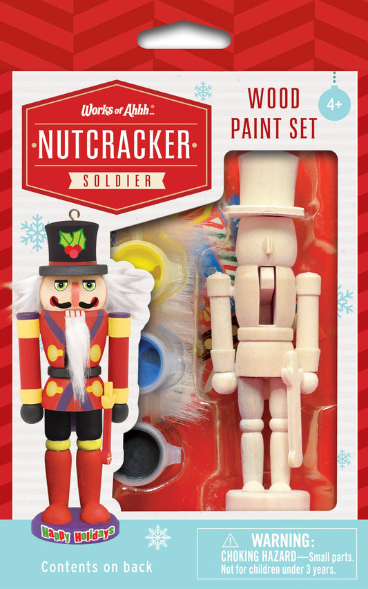 Nutcracker Soldier Ornament Wood Paint Kit