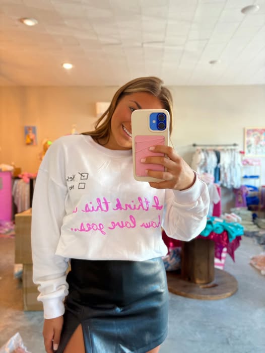 Check Yes or No Sweatshirt