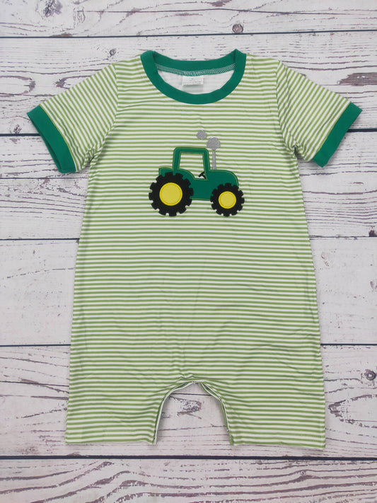 Tractor Appliqué Farm Romper