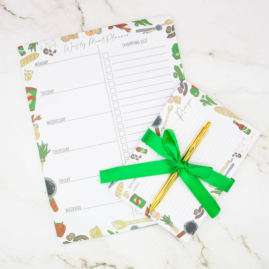 Kitchen Flavors Weekly Meal Planner White/Multi 8.5x11