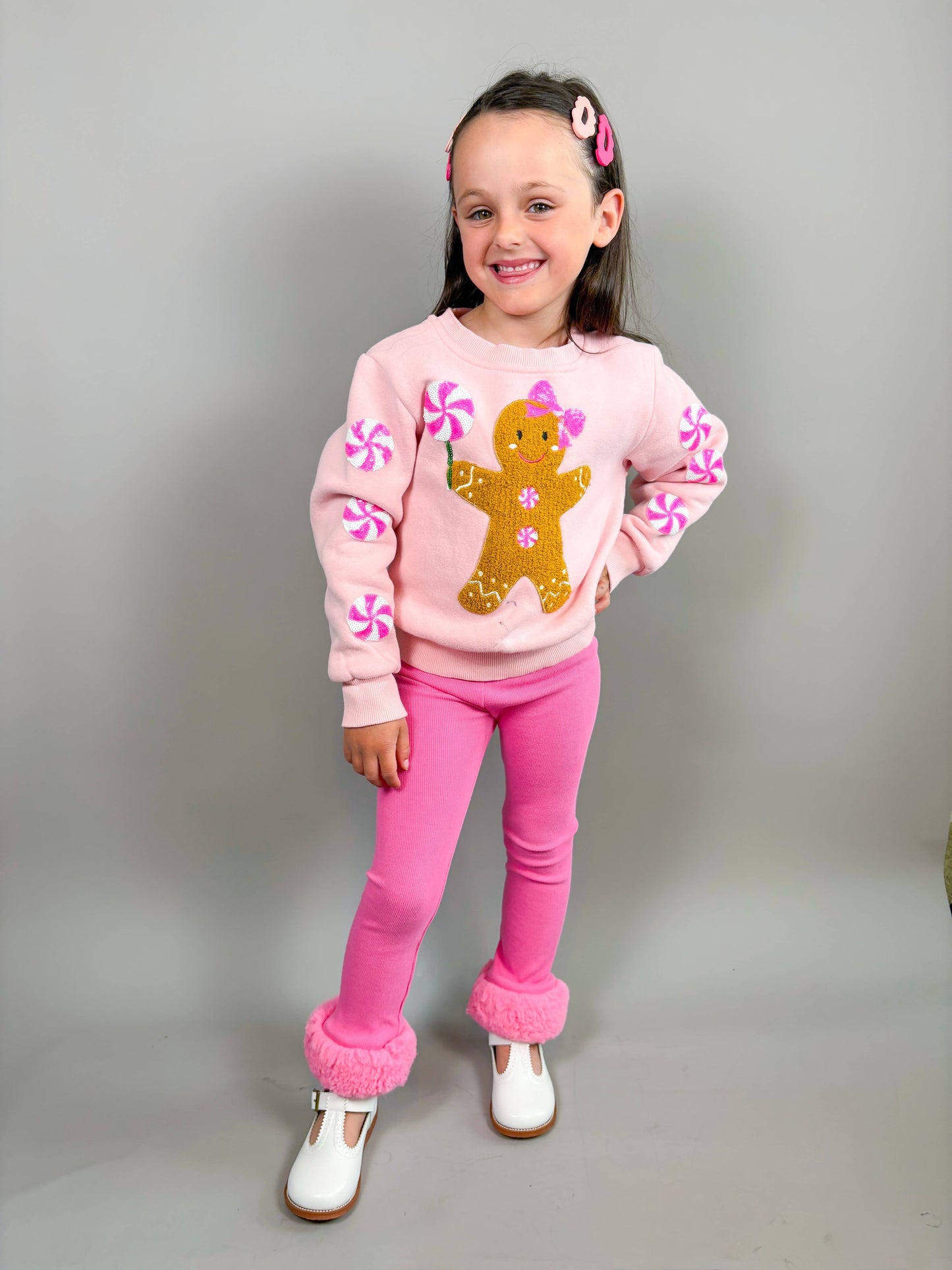 Gingerbread Patched Crewneck