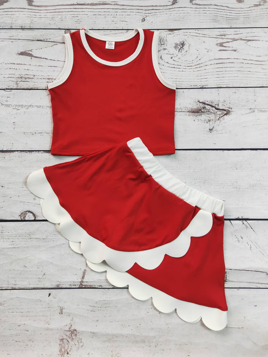 Active Scallop Set- Red