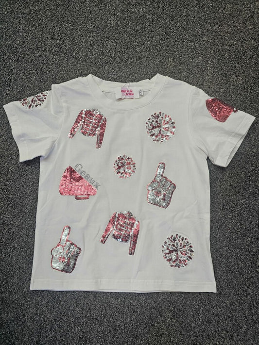 Gameday Tee- Crimson/ Silver