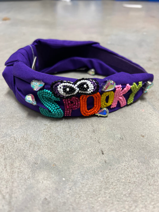 Spooky Halloween Headband - Purple