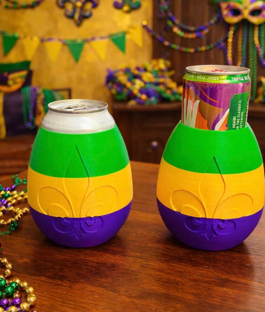 Mardi Gras Can Holder