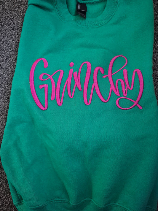 3D Foam Hot Pink Grinchy/Kelly Sweatshirt