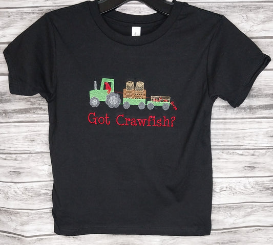 Got Crawfish Sketch Embroidered T-shirt