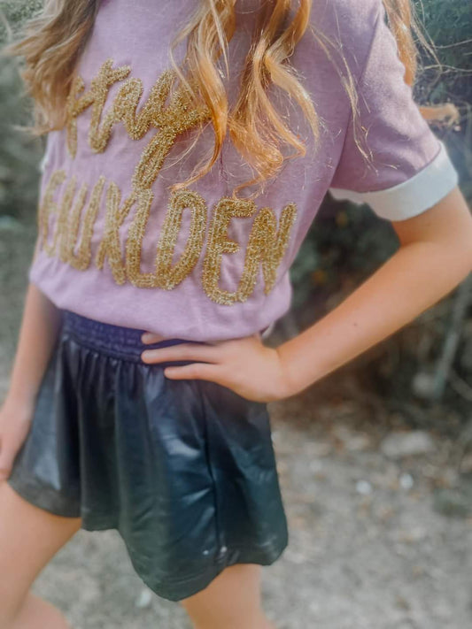 Stay Geauxlden Tinsel Tee Youth & Adult