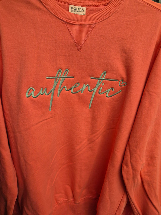 Authentic Embroidered Port and Company Sweatshirt