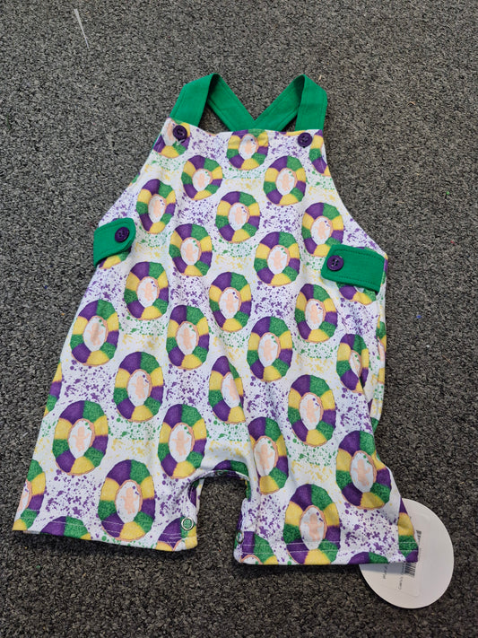 Mardi Gras King Cake Romper