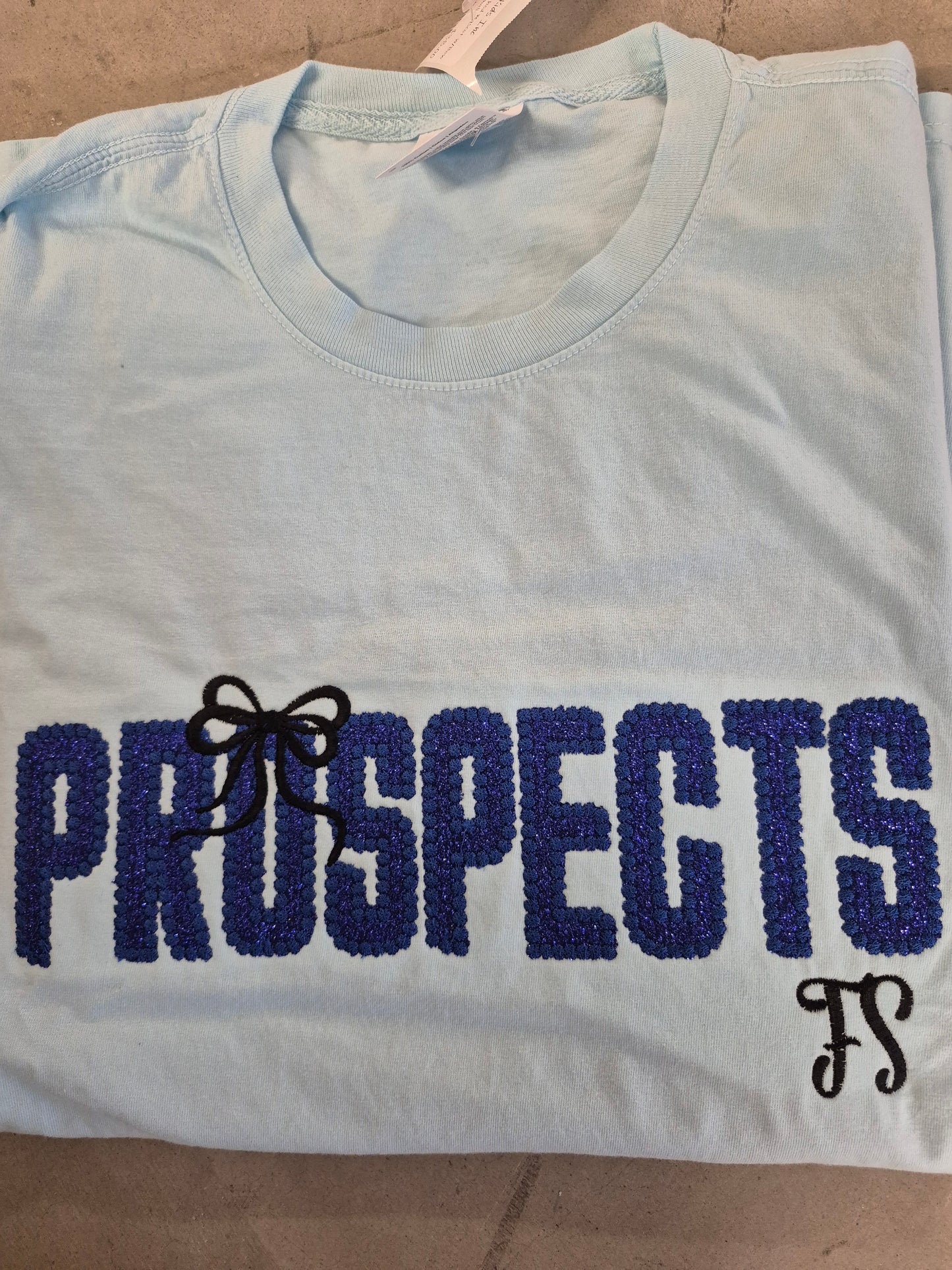 Prospects- Bubble Stitched Mascot with Bow