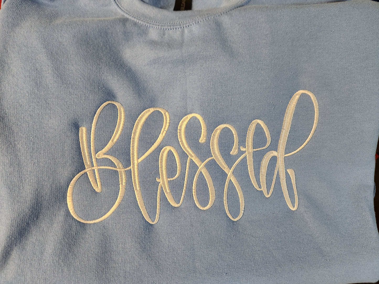 Embroidered Blessed Sweatshirt