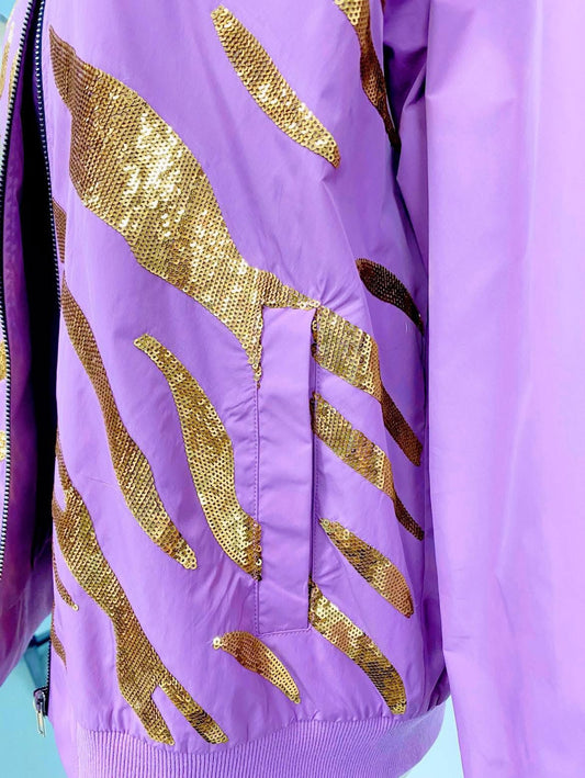 Tiger Stripes Sequin Jacket