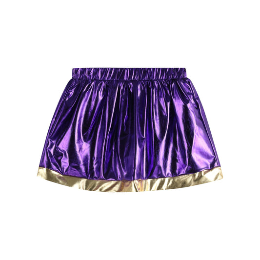 Metallic Purple and Gold Skort