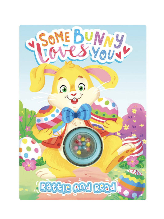 Some Bunny Loves You - Children's Rattle and Read Interactive Sensory Board Book with Spinning Rattle