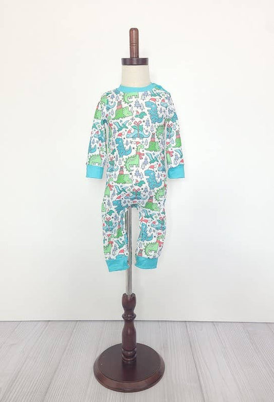 Dino Xmas Baby Romper