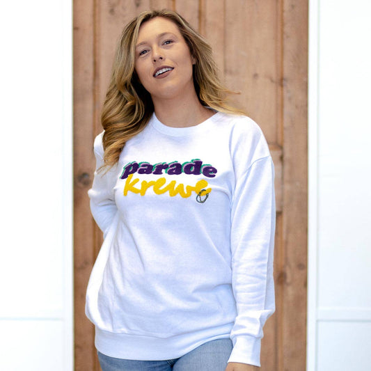Parade Krewe Sweatshirt White/Multi-Asst.